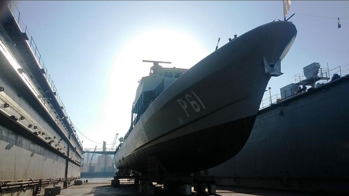 Φωτογραφία: Καθελκύστηκε το νέο πλοίο του κυπριακού πολεμικού ναυτικού